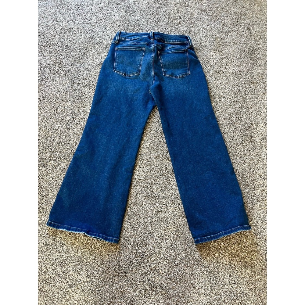 Liz Claiborne high rise flare jeans women's size 8P Distressed‎ - Picture 2 of 10